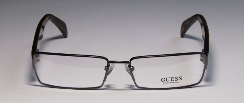 NEW GUESS 1613 54 16 140 ELEGANT GUNMETAL/HAVANA EYEGLASSES/GLASSES 