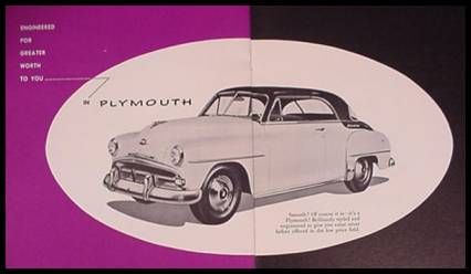 1952 Chrysler Plymouth Dodge DeSoto Color Brochure Xlnt  