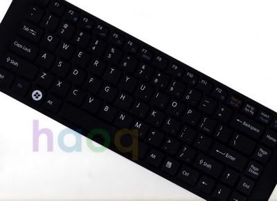 Black keyboard cover skin Protector f Sony FW NW series  