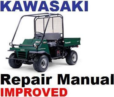 Kawasaki Mule 2500 2510 2520 Repair Service Manual  