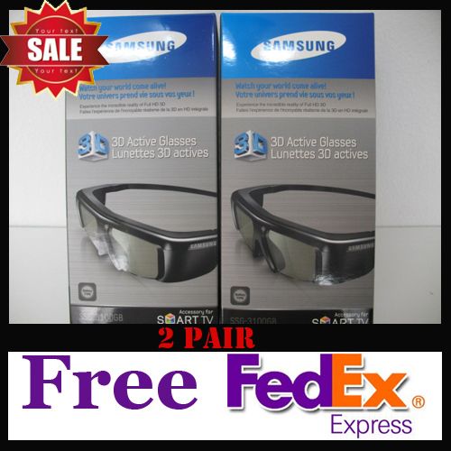 Samsung 3D Glasses SSG 3100 GB Active 2011 new 2 Pair  