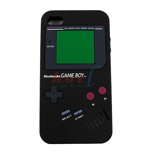   Soft Silicone Case Cover Protector Game Boy For Apple iPhone 4 4G 4th
