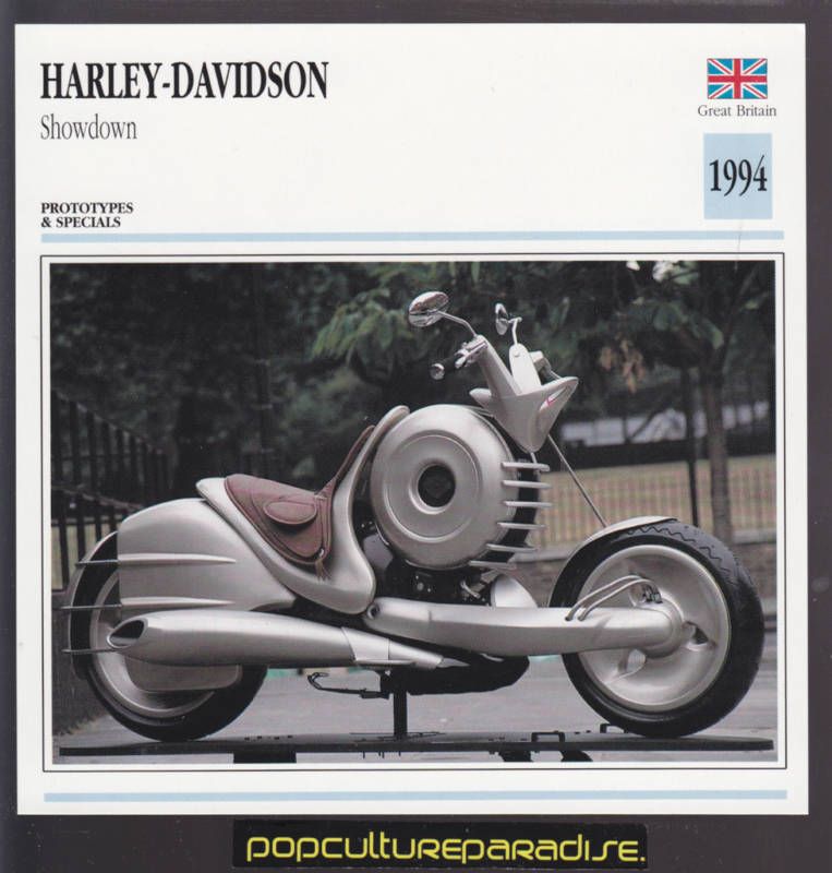1994 HARLEY DAVIDSON SHOWDOWN Motorcycle Picture CARD  