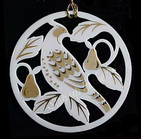 Lenox 12 Days Christmas Partridge in Pear Tree Ornament  