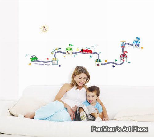 THOMAS & FRIENDS 5, Mural Removable Wall Sticker KIDS  
