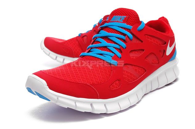 Nike Free Run+ 2 Sport Red/White Blue Glow  