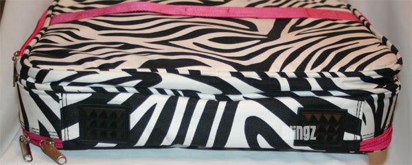 16.5 Pink Black White Zebra Print Laptop Bag Case Computer _NEW 