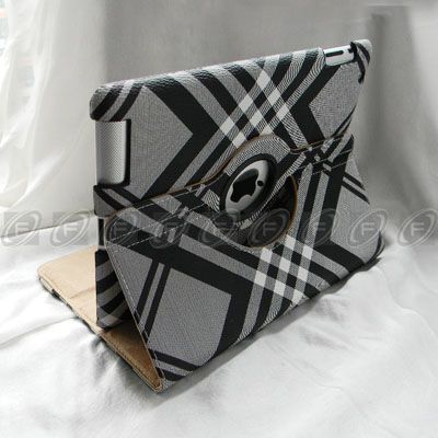 iPad 2 Graffiti Style 360° Rotating Smart Cover Leather Stand Case 
