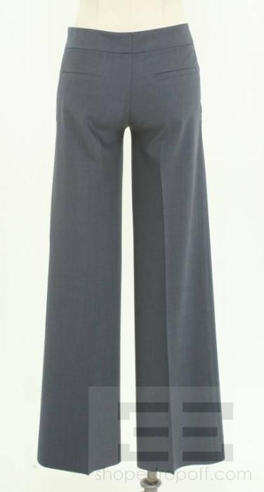 Theory Navy Blue Wool Pant & Jacket Suit Size 0/2  