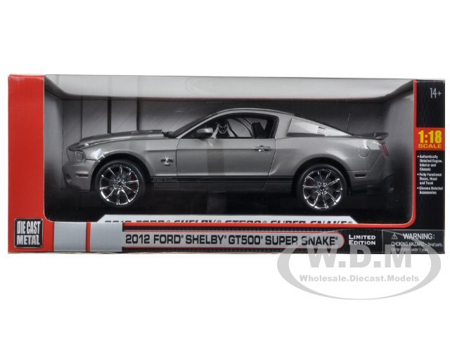  car of 2012 Shelby Mustang GT500 Super Snake Gray With Black Stripes 