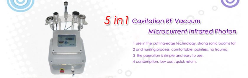 In 1 Cavitation+ RF Bipolar+Vacuum BIO+Cold Therapy Ultrasonic Radio 