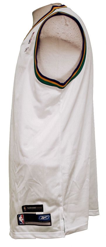 UTAH JAZZ THROWBACK BLANK NBA BASKETBALL JERSEY XXL wht  